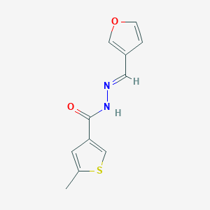 N'-(3-furylmethylene)-5-methyl-3-thiophenecarbohydrazide