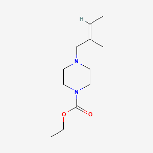 molecular formula C12H22N2O2 B5832172 ethyl 4-(2-methyl-2-buten-1-yl)-1-piperazinecarboxylate 