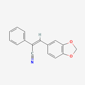 molecular formula C16H11NO2 B5832202 3-(1,3-benzodioxol-5-yl)-2-phenylacrylonitrile CAS No. 6948-55-6