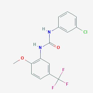 N-(3-chlorophenyl)-N'-[2-methoxy-5-(trifluoromethyl)phenyl]urea