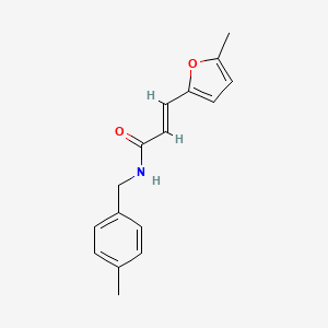 molecular formula C16H17NO2 B5832225 N-(4-methylbenzyl)-3-(5-methyl-2-furyl)acrylamide 