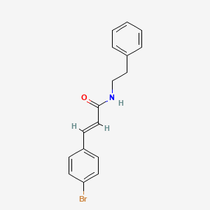 3-(4-bromophenyl)-N-(2-phenylethyl)acrylamide