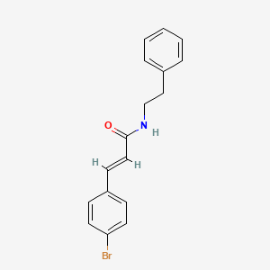 molecular formula C17H16BrNO B5832227 3-(4-bromophenyl)-N-(2-phenylethyl)acrylamide 