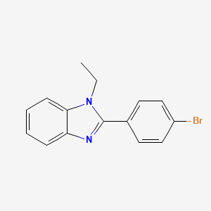 molecular formula C15H13BrN2 B5832265 2-(4-bromophenyl)-1-ethyl-1H-benzimidazole 