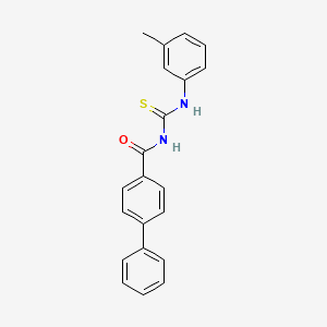 N-{[(3-methylphenyl)amino]carbonothioyl}-4-biphenylcarboxamide