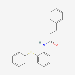 molecular formula C21H19NOS B5832294 3-phenyl-N-[2-(phenylthio)phenyl]propanamide 