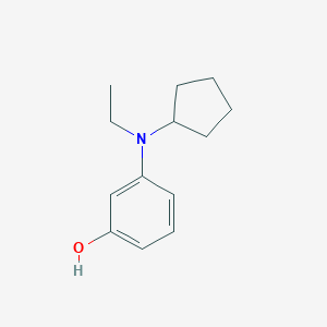 molecular formula C13H19NO B058323 3-[Cyclopentyl(ethyl)amino]phenol CAS No. 112008-25-0