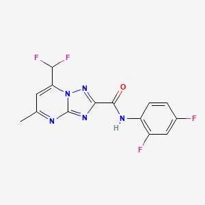 7-(difluoromethyl)-N-(2,4-difluorophenyl)-5-methyl[1,2,4]triazolo[1,5-a]pyrimidine-2-carboxamide