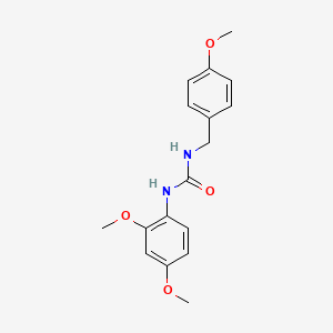 molecular formula C17H20N2O4 B5832330 N-(2,4-dimethoxyphenyl)-N'-(4-methoxybenzyl)urea 