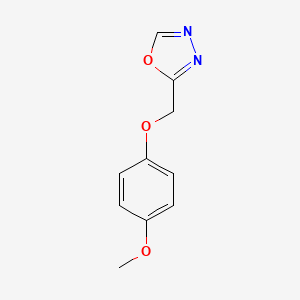 molecular formula C10H10N2O3 B5832334 2-[(4-methoxyphenoxy)methyl]-1,3,4-oxadiazole 