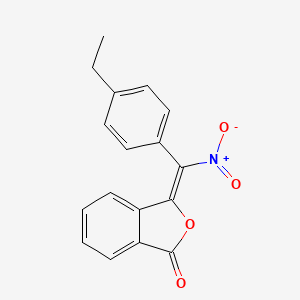 molecular formula C17H13NO4 B5832338 3-[(4-ethylphenyl)(nitro)methylene]-2-benzofuran-1(3H)-one 