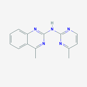 molecular formula C14H13N5 B5832347 4-methyl-N-(4-methyl-2-pyrimidinyl)-2-quinazolinamine 
