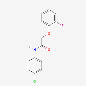 molecular formula C14H11ClFNO2 B5832362 N-(4-chlorophenyl)-2-(2-fluorophenoxy)acetamide 