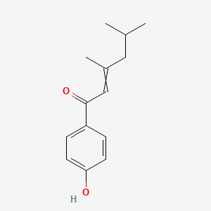 molecular formula C14H18O2 B583239 (3,5-Dimethyl-2-hexeno)-4-hydroxyphenone CAS No. 1798397-11-1