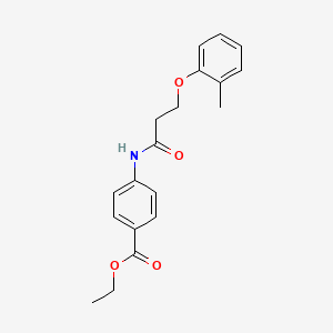 ethyl 4-{[3-(2-methylphenoxy)propanoyl]amino}benzoate