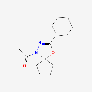 1-acetyl-3-cyclohexyl-4-oxa-1,2-diazaspiro[4.4]non-2-ene