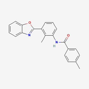 N-[3-(1,3-benzoxazol-2-yl)-2-methylphenyl]-4-methylbenzamide