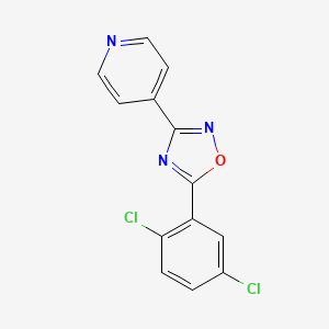 4-[5-(2,5-dichlorophenyl)-1,2,4-oxadiazol-3-yl]pyridine