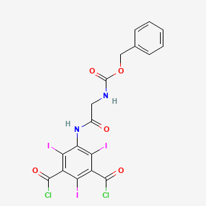 B583247 3-[(2-(Benzyloxycarbonyl)aminoacetyl)amino]-2,4,6-triiodoisophthaloyl Dichloride CAS No. 1797114-29-4