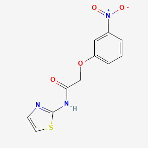 molecular formula C11H9N3O4S B5832475 2-(3-nitrophenoxy)-N-1,3-thiazol-2-ylacetamide 