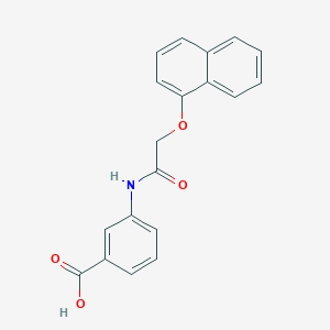 3-{[(1-naphthyloxy)acetyl]amino}benzoic acid