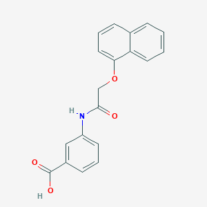 molecular formula C19H15NO4 B5832507 3-{[(1-naphthyloxy)acetyl]amino}benzoic acid 