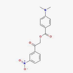 2-(3-nitrophenyl)-2-oxoethyl 4-(dimethylamino)benzoate