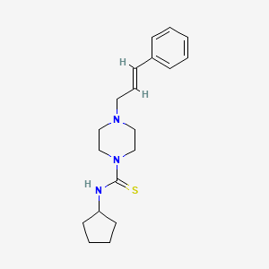 N-cyclopentyl-4-(3-phenyl-2-propen-1-yl)-1-piperazinecarbothioamide