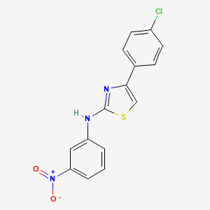 4-(4-chlorophenyl)-N-(3-nitrophenyl)-1,3-thiazol-2-amine