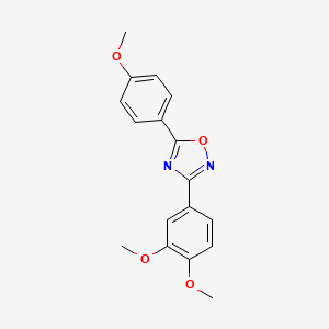 molecular formula C17H16N2O4 B5832561 3-(3,4-dimethoxyphenyl)-5-(4-methoxyphenyl)-1,2,4-oxadiazole 