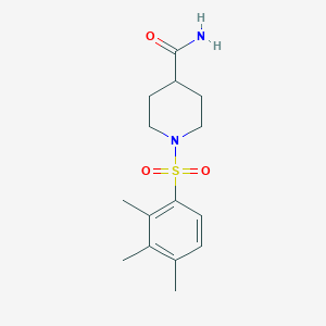 molecular formula C15H22N2O3S B5832562 1-[(2,3,4-trimethylphenyl)sulfonyl]-4-piperidinecarboxamide 