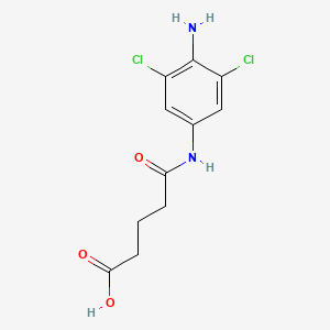 5-[(4-amino-3,5-dichlorophenyl)amino]-5-oxopentanoic acid