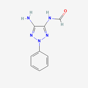 molecular formula C9H9N5O B5832568 (5-amino-2-phenyl-2H-1,2,3-triazol-4-yl)formamide 