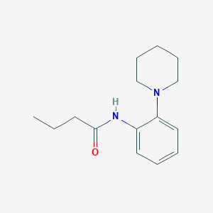 N-[2-(1-piperidinyl)phenyl]butanamide