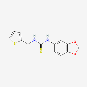 molecular formula C13H12N2O2S2 B5832594 N-1,3-benzodioxol-5-yl-N'-(2-thienylmethyl)thiourea 