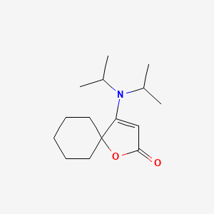 molecular formula C15H25NO2 B5832601 4-(diisopropylamino)-1-oxaspiro[4.5]dec-3-en-2-one 