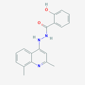 molecular formula C18H17N3O2 B5832603 N'-(2,8-dimethyl-4-quinolinyl)-2-hydroxybenzohydrazide 