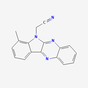 (7-methyl-6H-indolo[2,3-b]quinoxalin-6-yl)acetonitrile