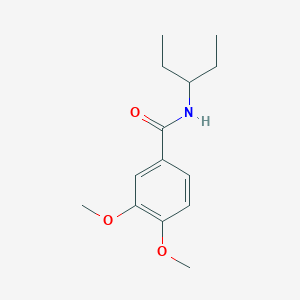 molecular formula C14H21NO3 B5832617 N-(1-ethylpropyl)-3,4-dimethoxybenzamide 