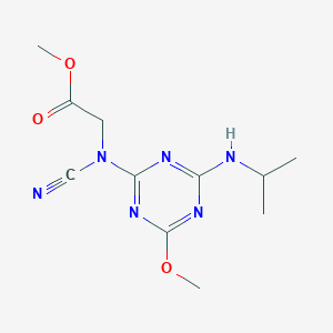 methyl N-cyano-N-[4-(isopropylamino)-6-methoxy-1,3,5-triazin-2-yl]glycinate