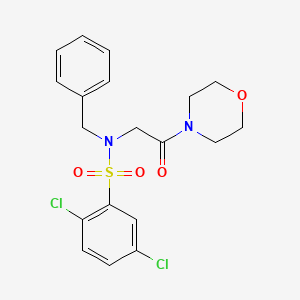 N-benzyl-2,5-dichloro-N-[2-(4-morpholinyl)-2-oxoethyl]benzenesulfonamide
