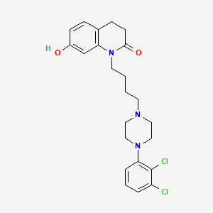 molecular formula C23H27Cl2N3O2 B583267 1-[4-[4-(2,3-二氯苯基)哌嗪-1-基]丁基]-7-羟基-3,4-二氢喹啉-2-酮 CAS No. 1797983-65-3