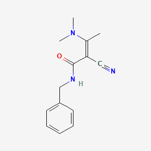 molecular formula C14H17N3O B5832670 N-benzyl-2-cyano-3-(dimethylamino)-2-butenamide 