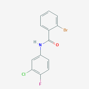 2-bromo-N-(3-chloro-4-fluorophenyl)benzamide