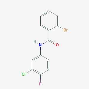 molecular formula C13H8BrClFNO B5832678 2-bromo-N-(3-chloro-4-fluorophenyl)benzamide 