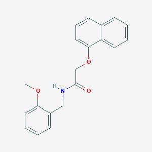 molecular formula C20H19NO3 B5832717 N-(2-methoxybenzyl)-2-(1-naphthyloxy)acetamide 