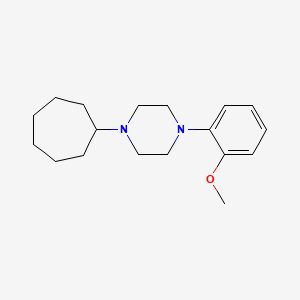 molecular formula C18H28N2O B5832719 1-cycloheptyl-4-(2-methoxyphenyl)piperazine 