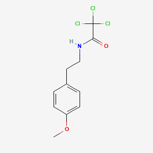 molecular formula C11H12Cl3NO2 B5832749 2,2,2-trichloro-N-[2-(4-methoxyphenyl)ethyl]acetamide 