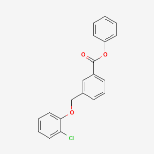 molecular formula C20H15ClO3 B5832769 phenyl 3-[(2-chlorophenoxy)methyl]benzoate 