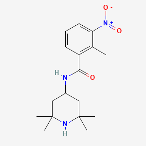 molecular formula C17H25N3O3 B5832781 2-methyl-3-nitro-N-(2,2,6,6-tetramethyl-4-piperidinyl)benzamide 
